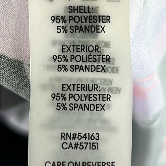 Calvin Klein Faux Wrap Dress Sz 1X* Black/Pink Floral Polyester Knit Like New - Picture 7 of 10